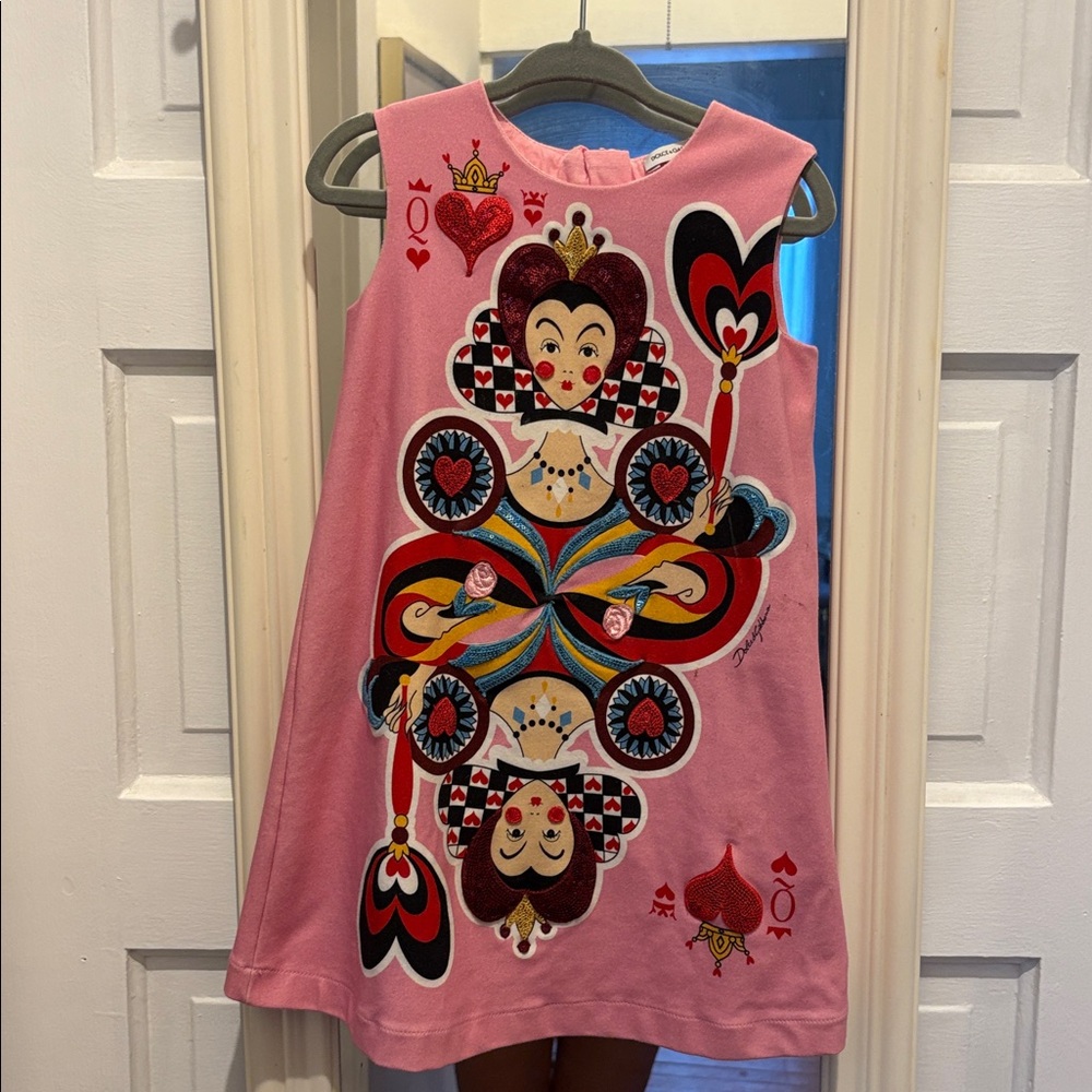 Dolce & Gabbana Pink Queen of Hearts Dress